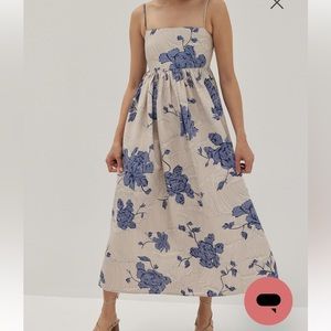 Tanya Ruched Babydoll Dress in Prosperous Blooms